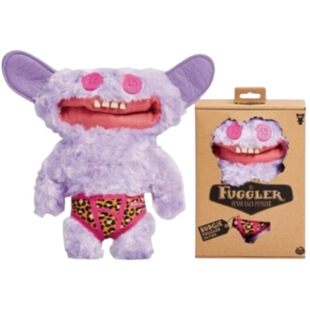 Zuru Fuggler Budgie Fuggler Edition Grin Grin Purple Monster Plush NIB‎